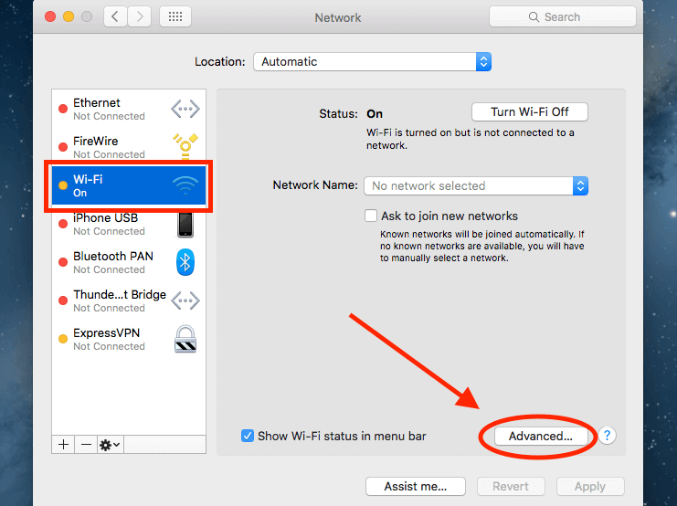 mac address for internet